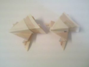 Origami Frosch aus Geldscheinen falten: Schritt 8