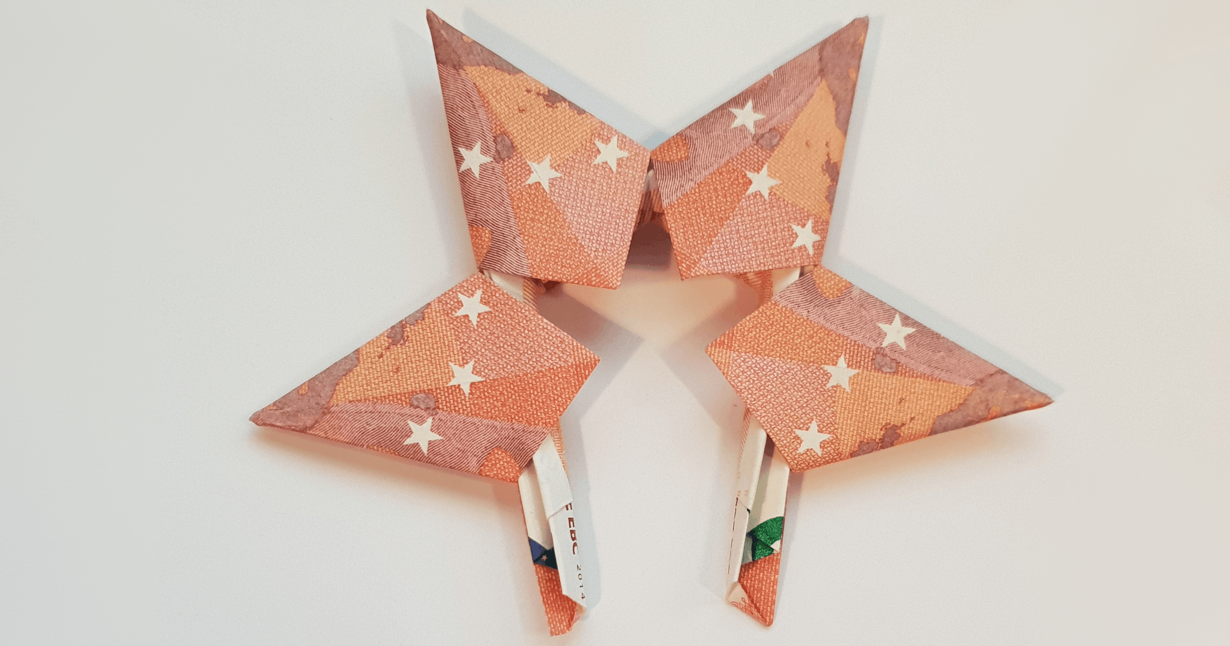 Stern aus 5 Geldscheinen falten - Schritt 18 - Origami mit ...