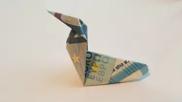 Ente Aus Geldschein Falten Origami Mit Geldscheinen